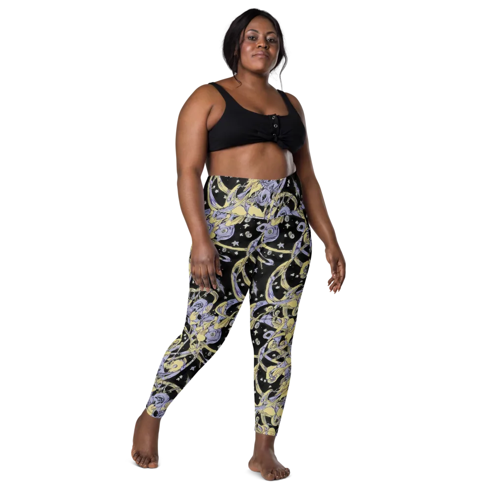 Lunar Mechanica on Leggings with Pockets — Front