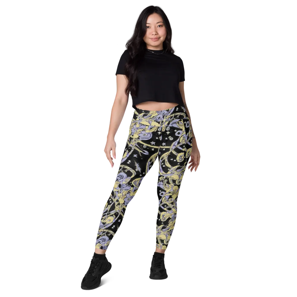 Lunar Mechanica on Leggings with Pockets — Front