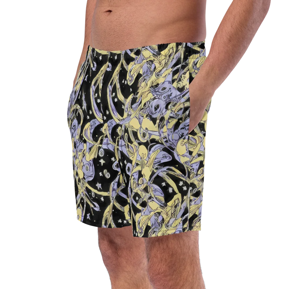 Lunar Mechanica on Swim Trunks — Left Front