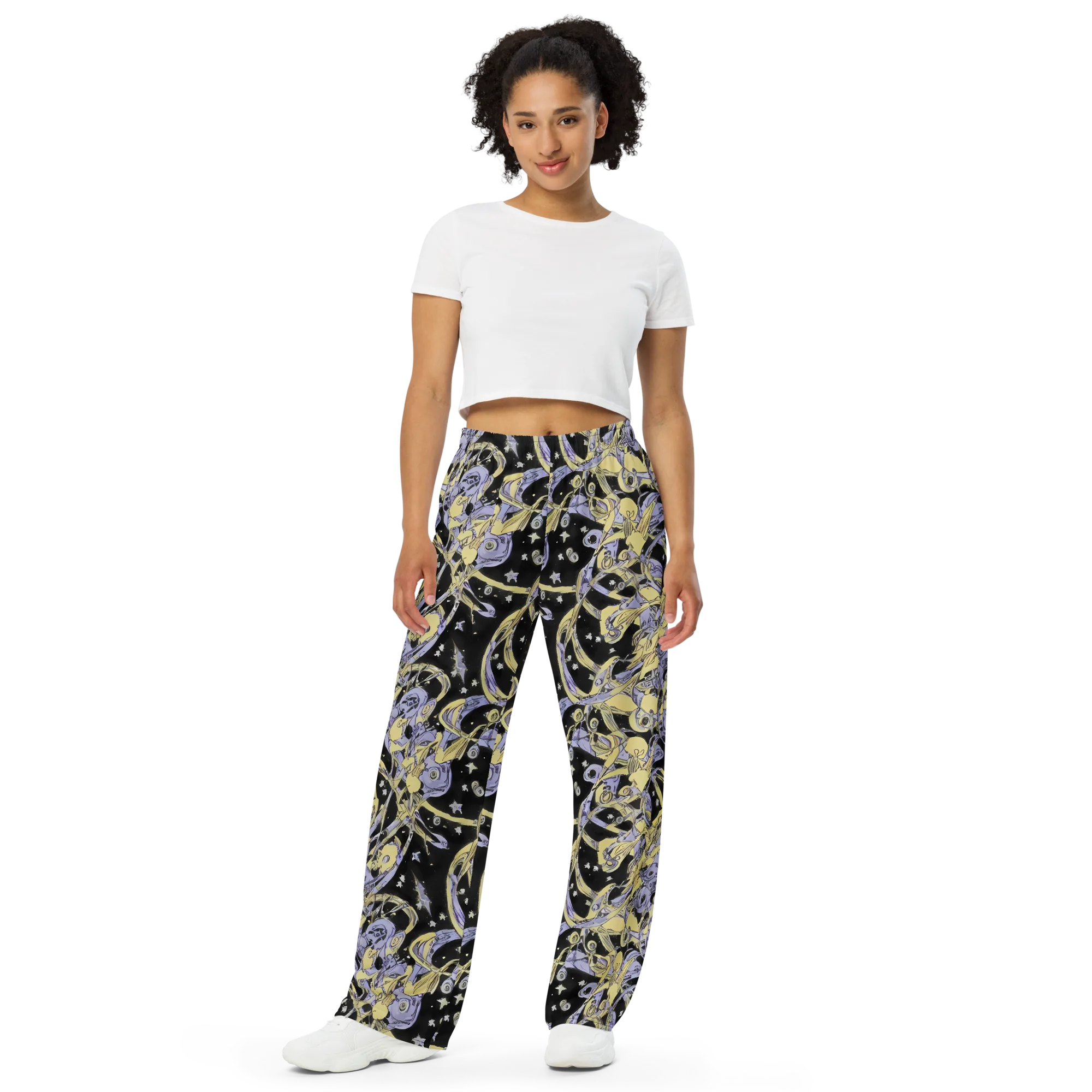 Lunar Mechanica on Wide-Leg Pants — Front