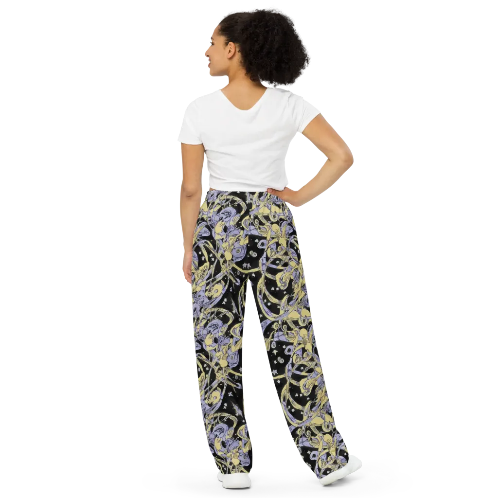 Lunar Mechanica on Wide-Leg Pants — Back