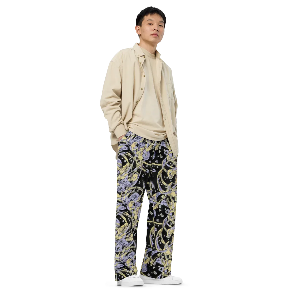 Lunar Mechanica on Wide-Leg Pants — Right Front