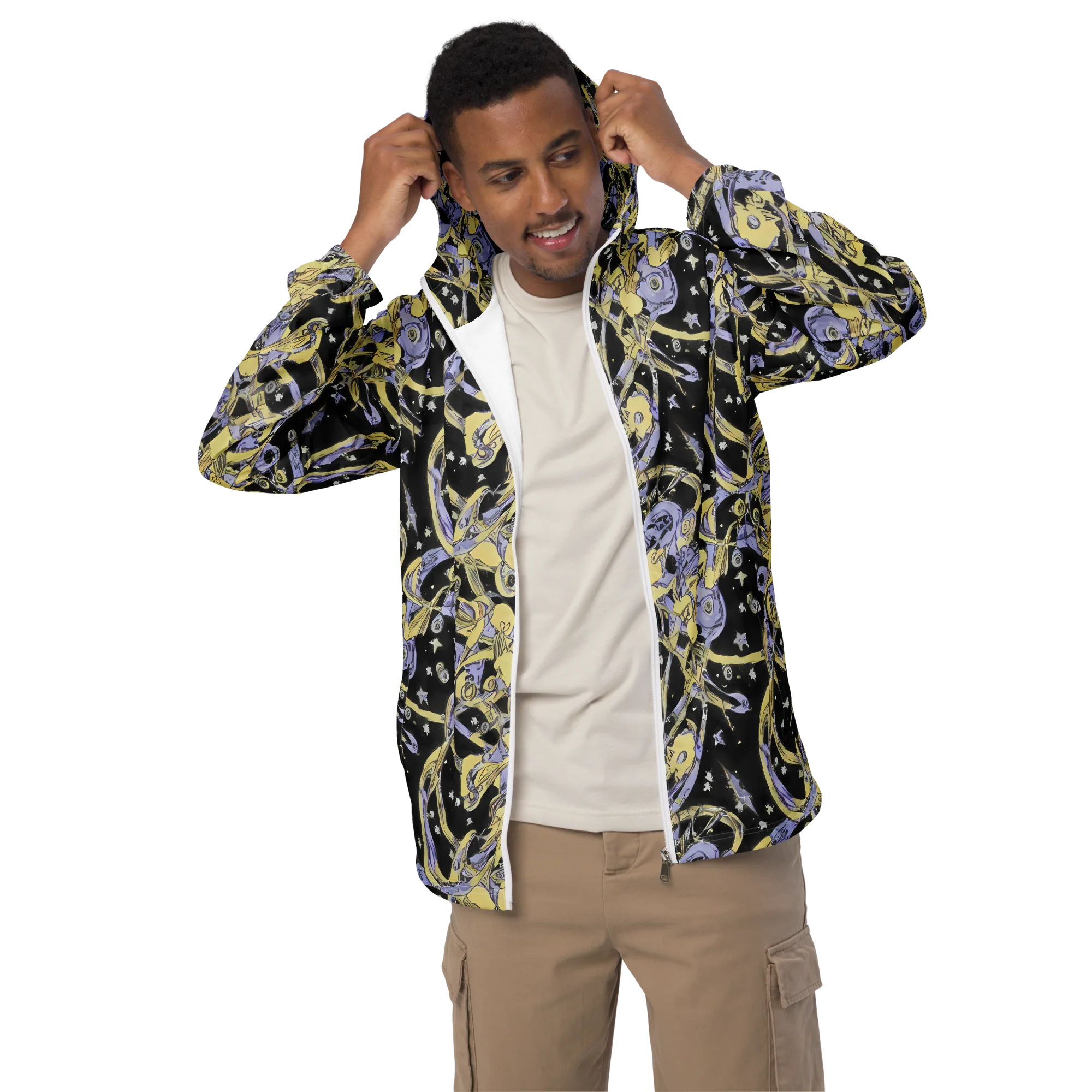 Lunar Mechanica on Men's Windbreaker — Front