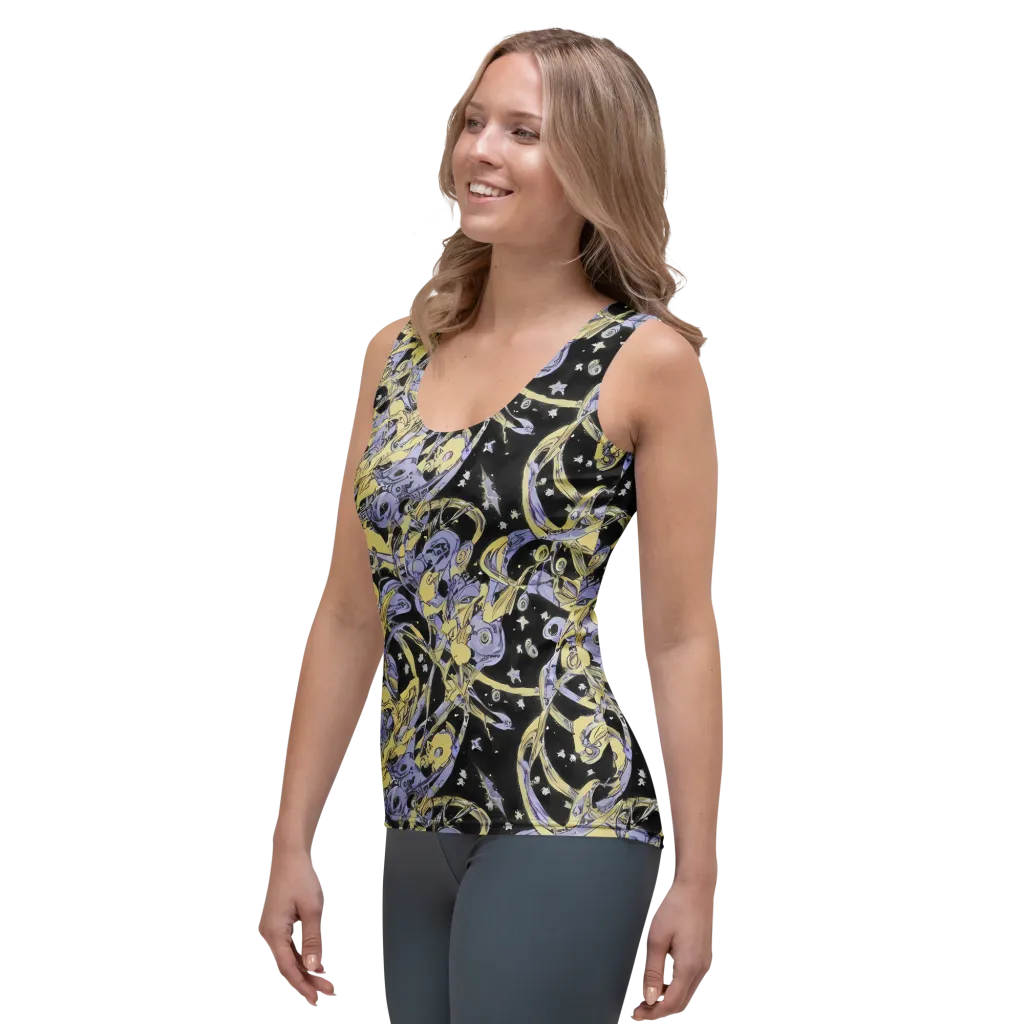 Lunar Mechanica on Women's Tank Top — Left Front