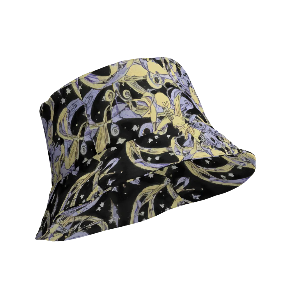 Lunar Mechanica on Reversible Bucket Hat — Product details Outside
