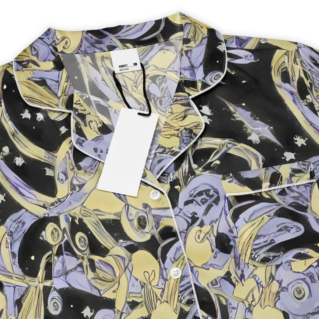 Lunar Mechanica on Women's Short Sleeve Pajama Top — Product details