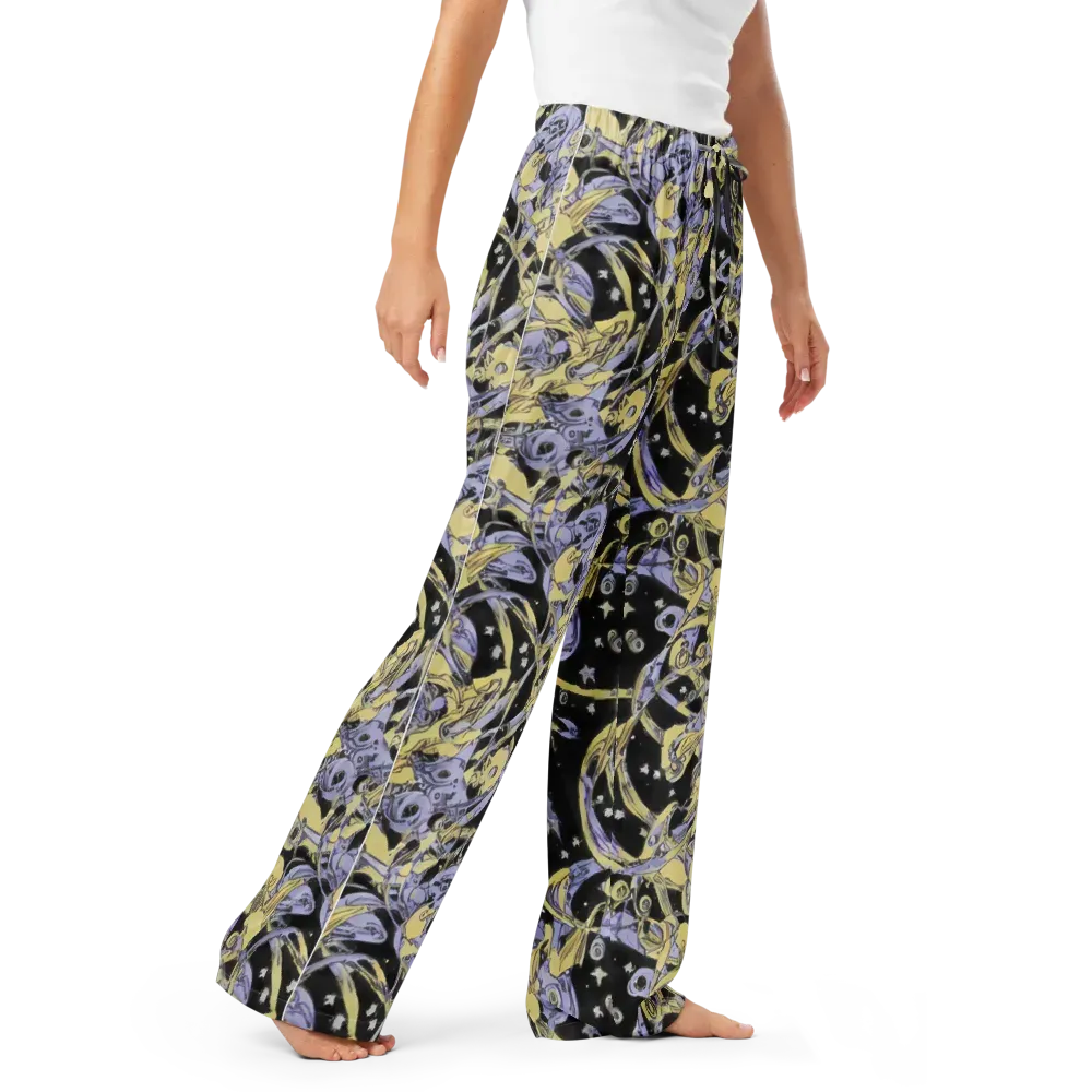 Lunar Mechanica on Women's Pajama Pants — Right Front