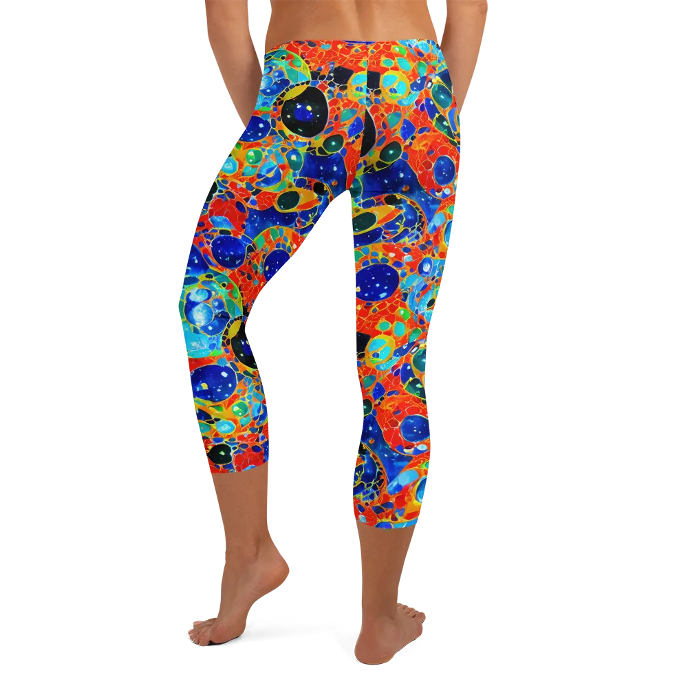 Galactic Glaze on Capri Leggings — Back
