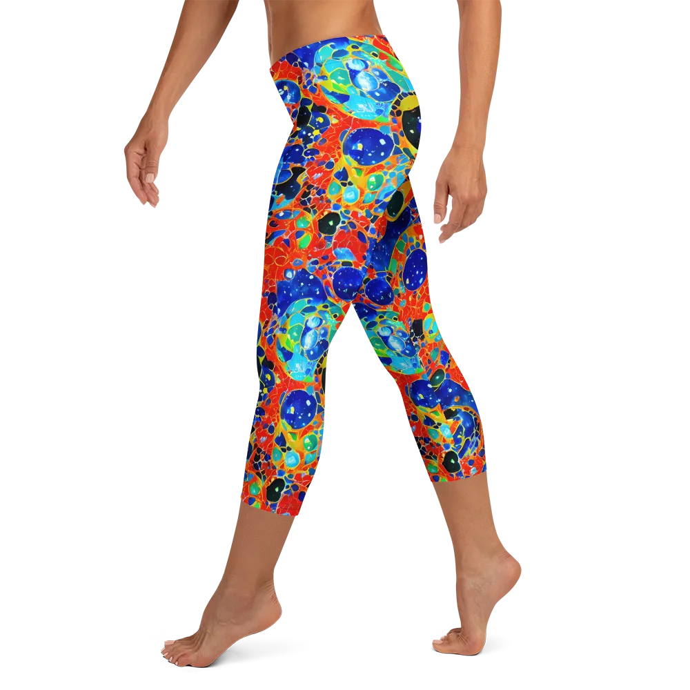 Galactic Glaze on Capri Leggings — Left