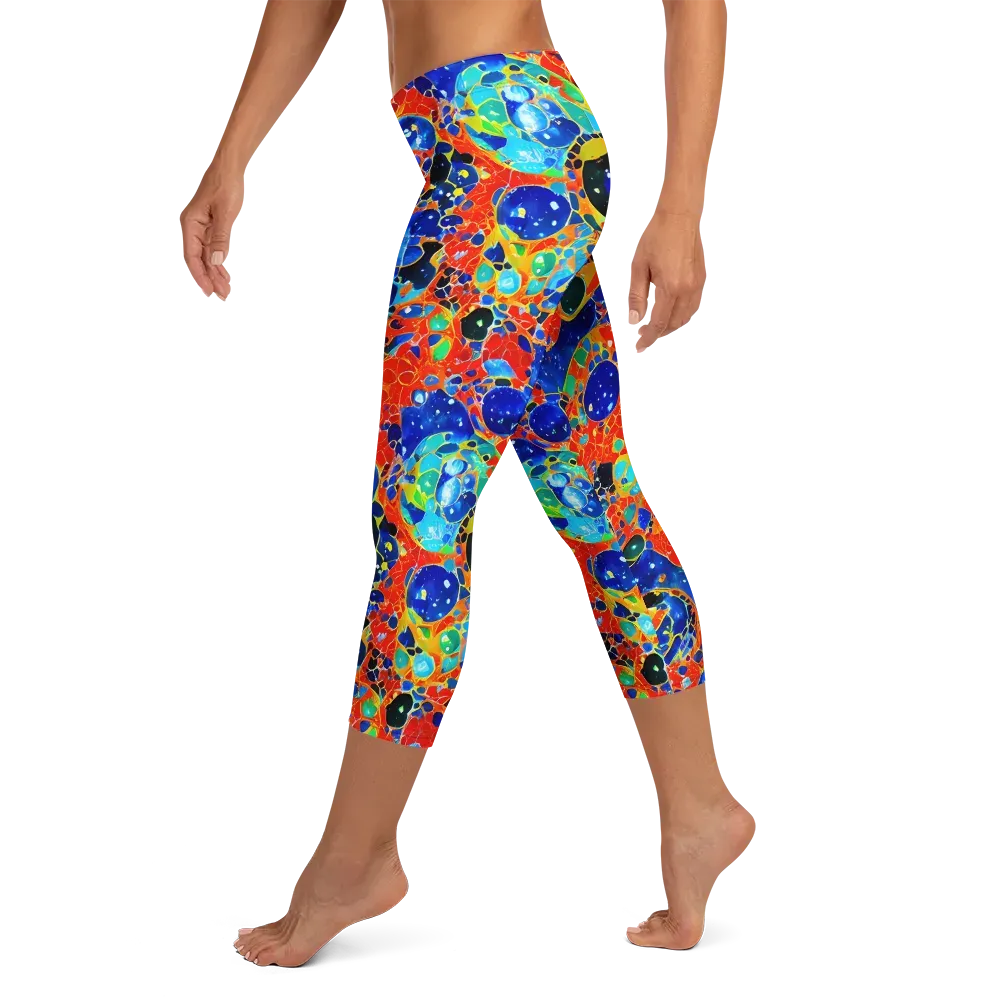 Galactic Glaze on Capri Leggings — Left
