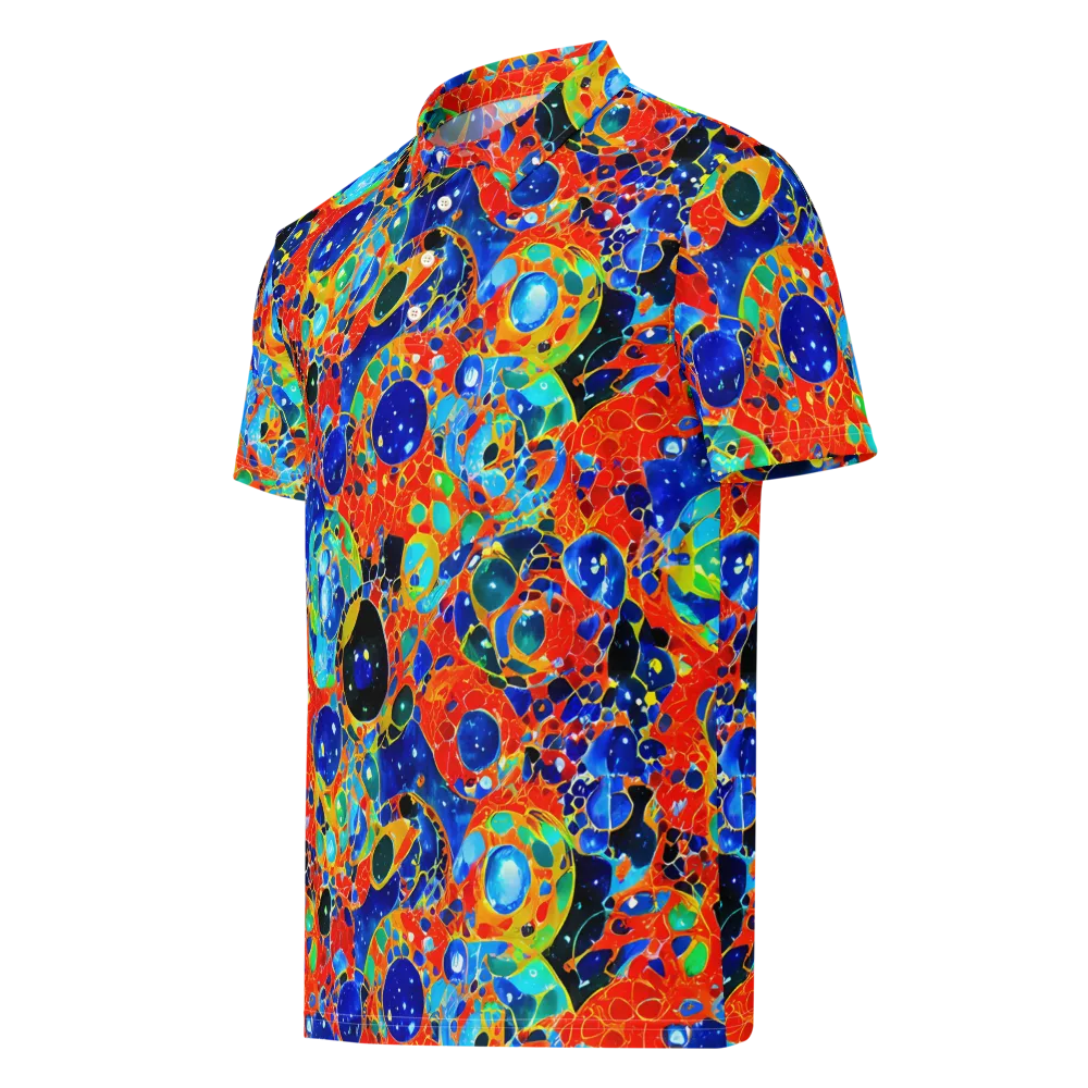 Galactic Glaze on Men's Slim Fit Polo Shirt — Left Front