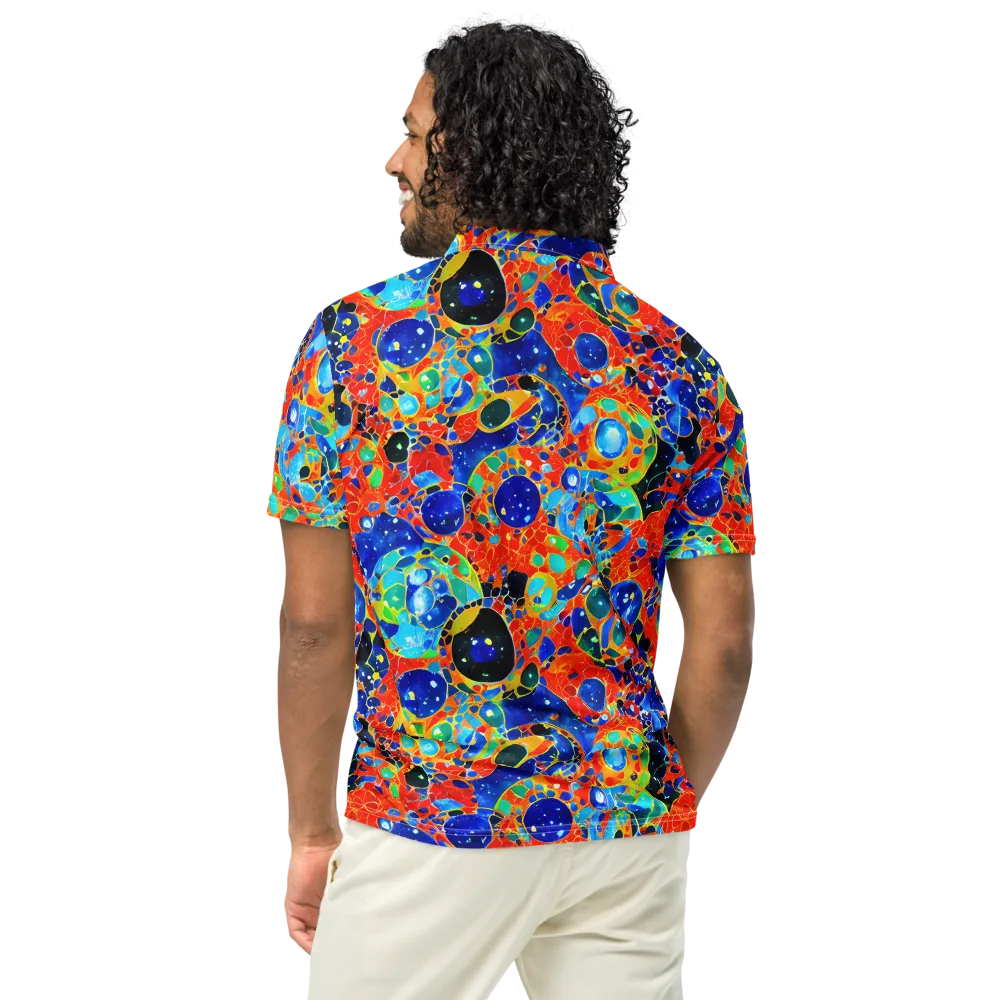 Galactic Glaze on Men's Slim Fit Polo Shirt — Back