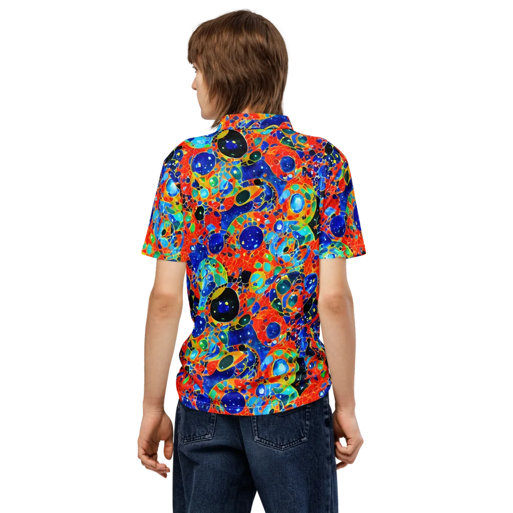 Galactic Glaze on Men's Slim Fit Polo Shirt — Back