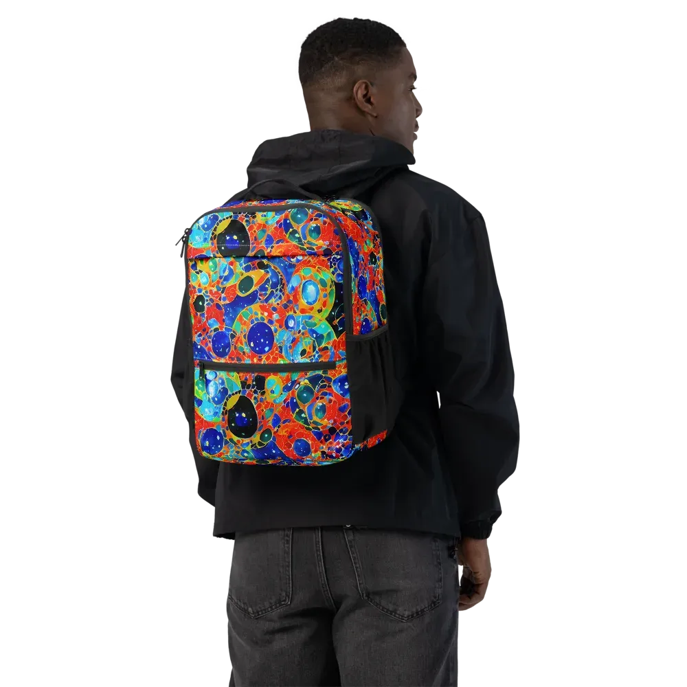 Galactic Glaze on Utility Backpack — Back