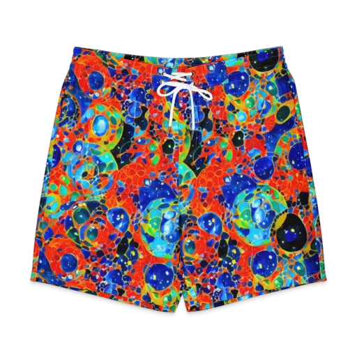 Galactic Glaze on a Men's Board Shorts