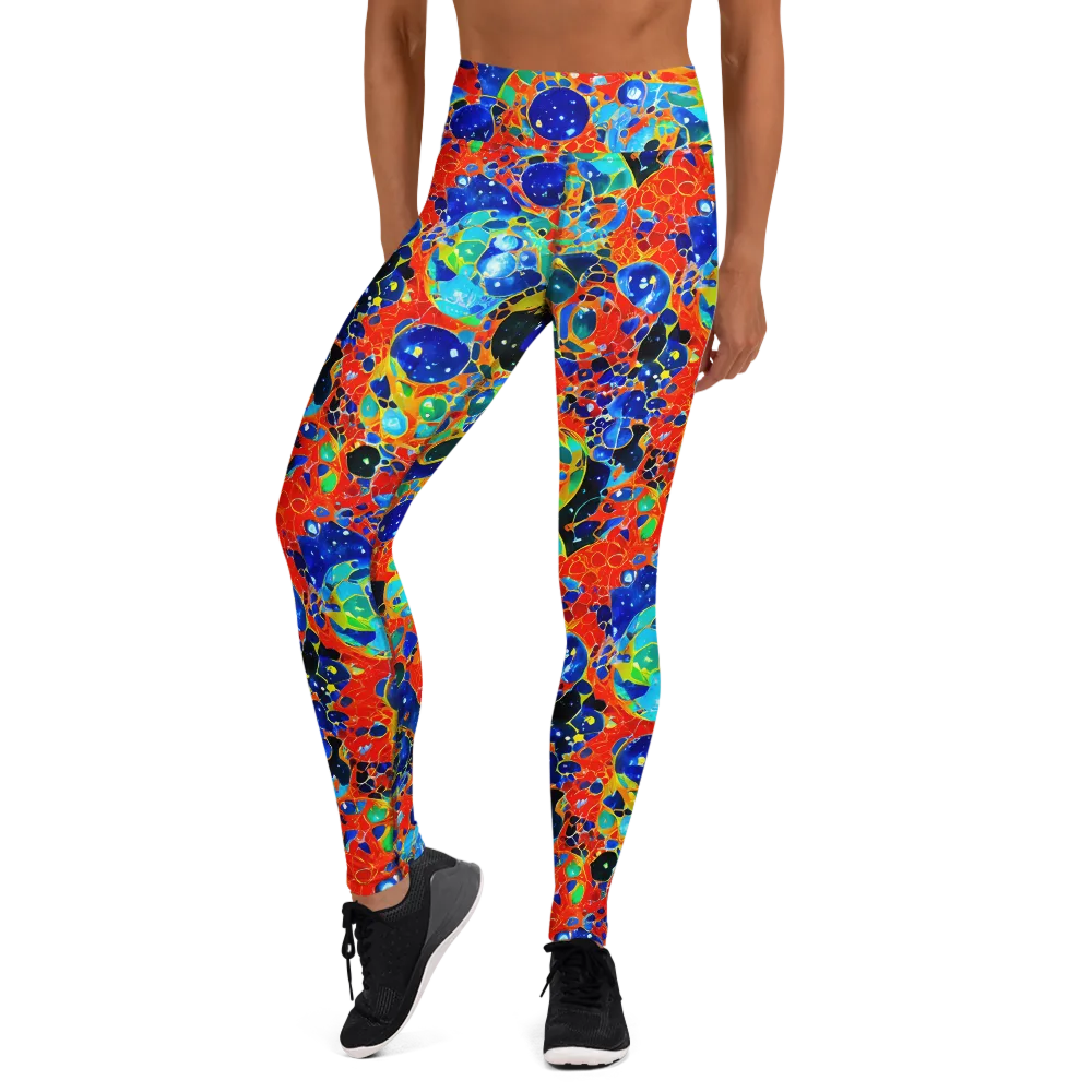 Galactic Glaze on Yoga Leggings — Front