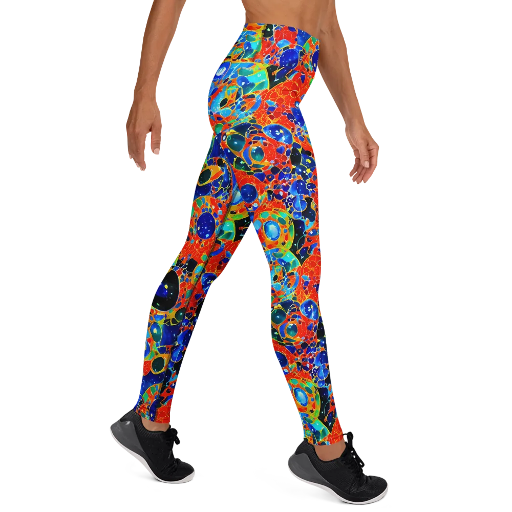 Galactic Glaze on Yoga Leggings — Right