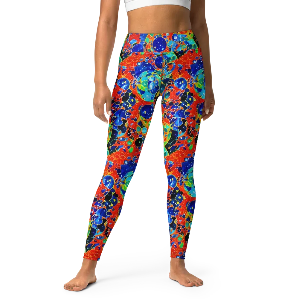 Galactic Glaze on Yoga Leggings — Front