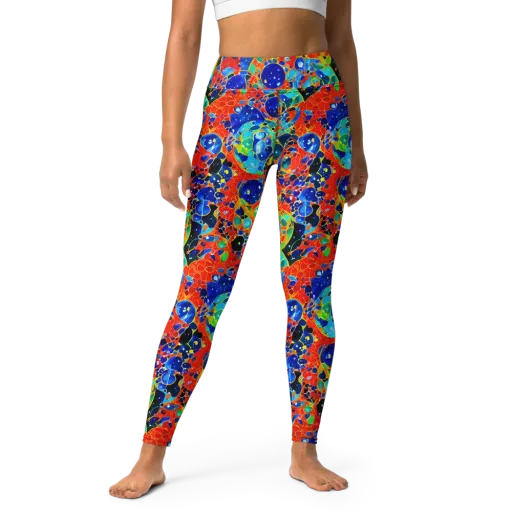 Galactic Glaze on a Yoga Leggings