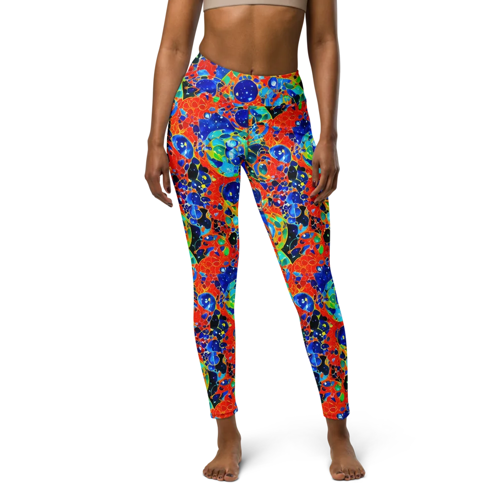 Galactic Glaze on Yoga Leggings — Front