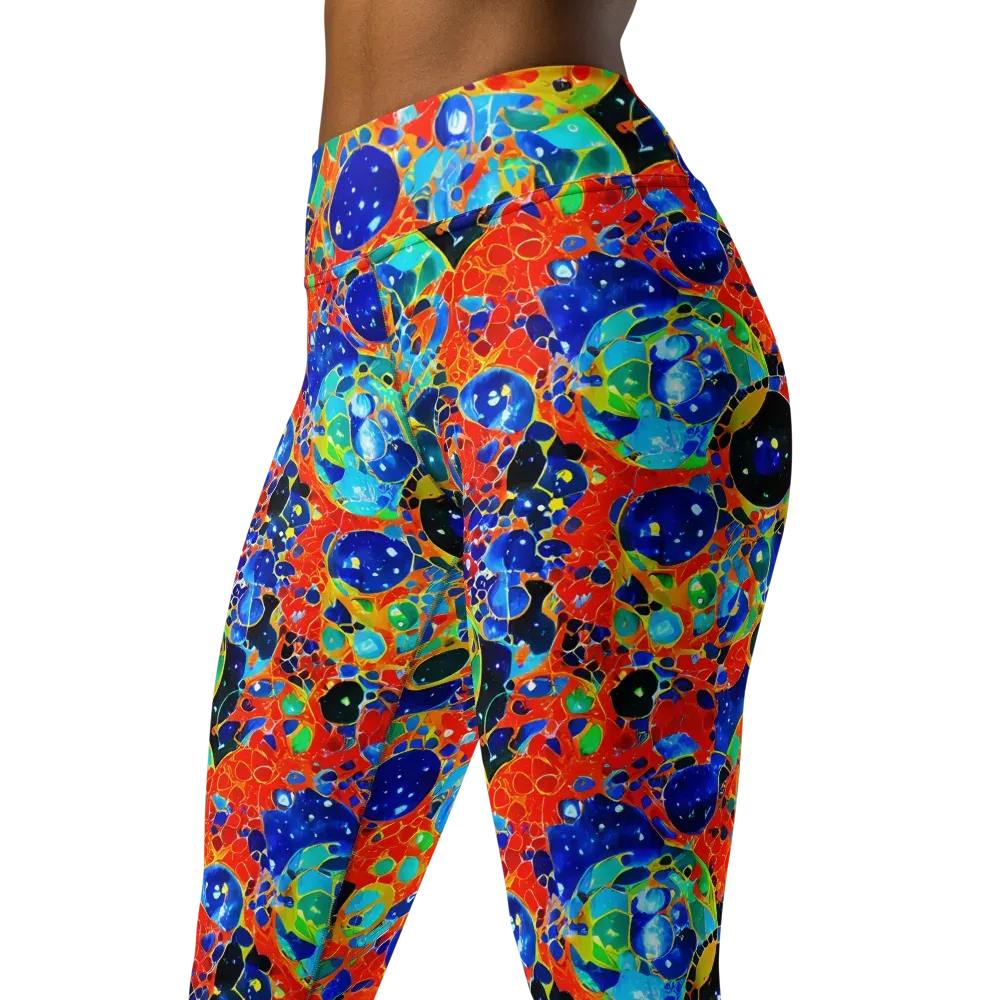 Galactic Glaze on Yoga Leggings — Left Front