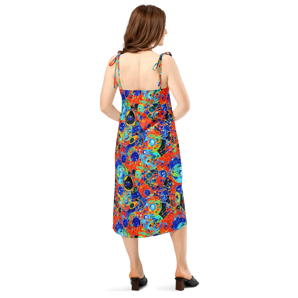 Galactic Glaze on Slip Dress — Back