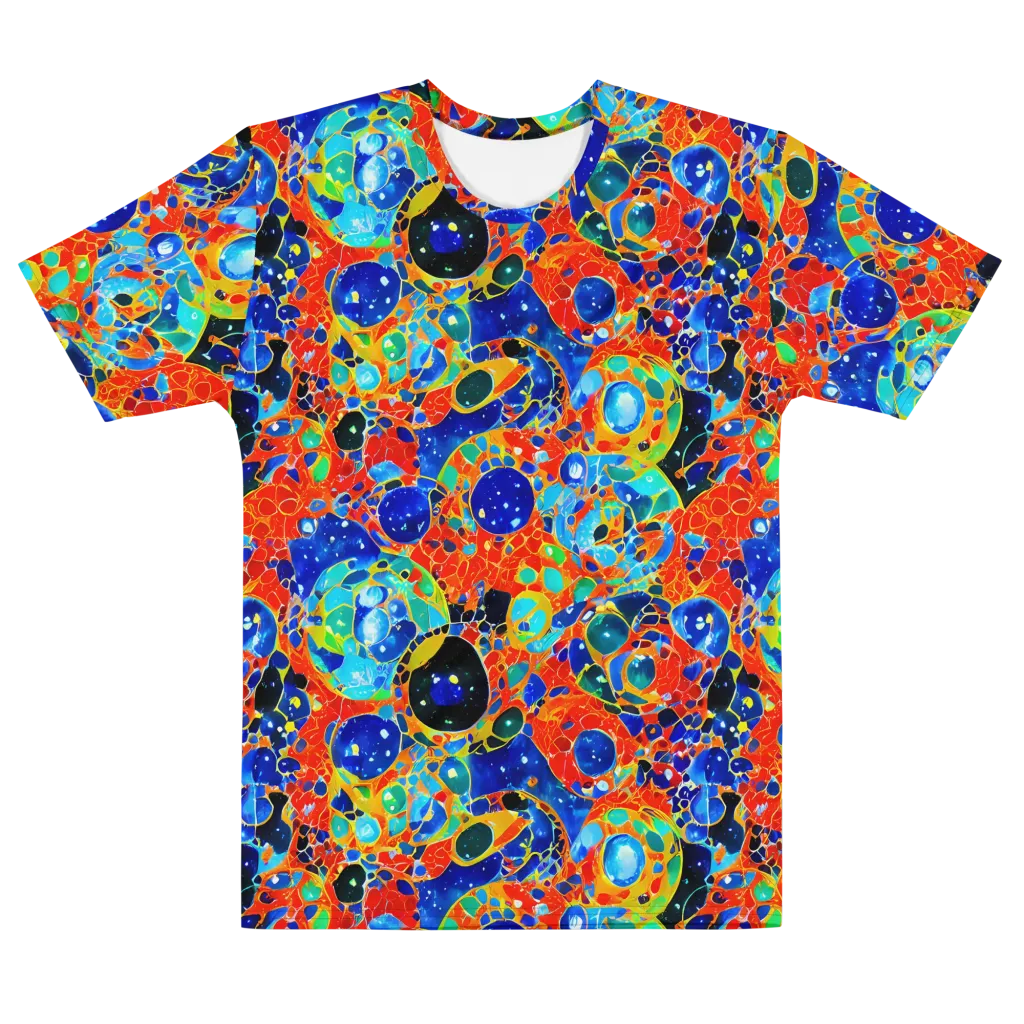 Galactic Glaze on Men's Cotton Crew Neck T-Shirt — Front