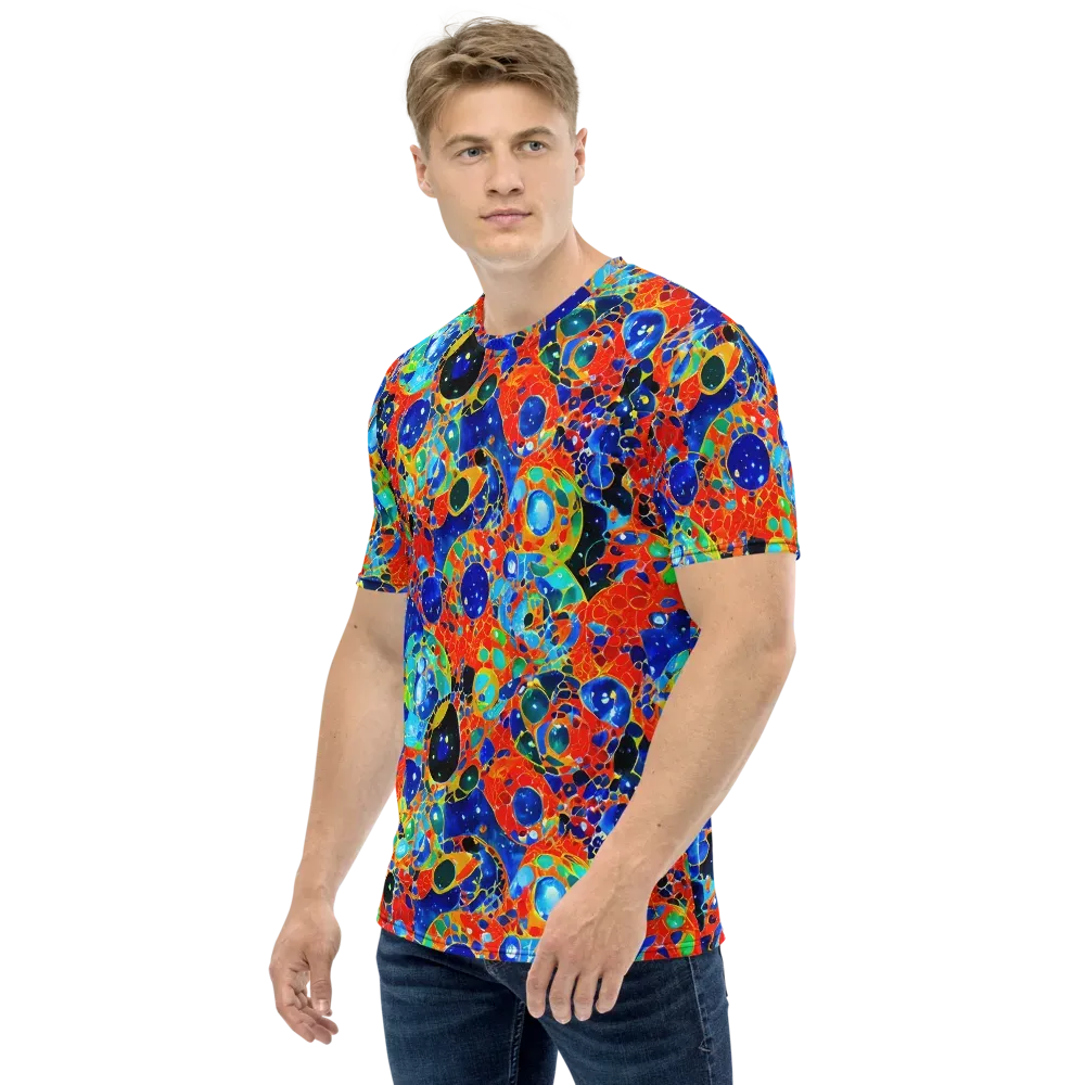 Galactic Glaze on Men's Crew Neck T-Shirt — Left
