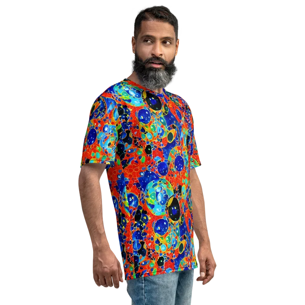 Galactic Glaze on Men's Crew Neck T-Shirt — Right