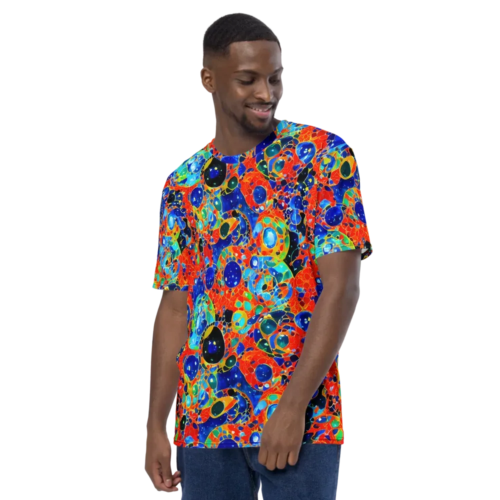 Galactic Glaze on Men's Crew Neck T-Shirt — Left