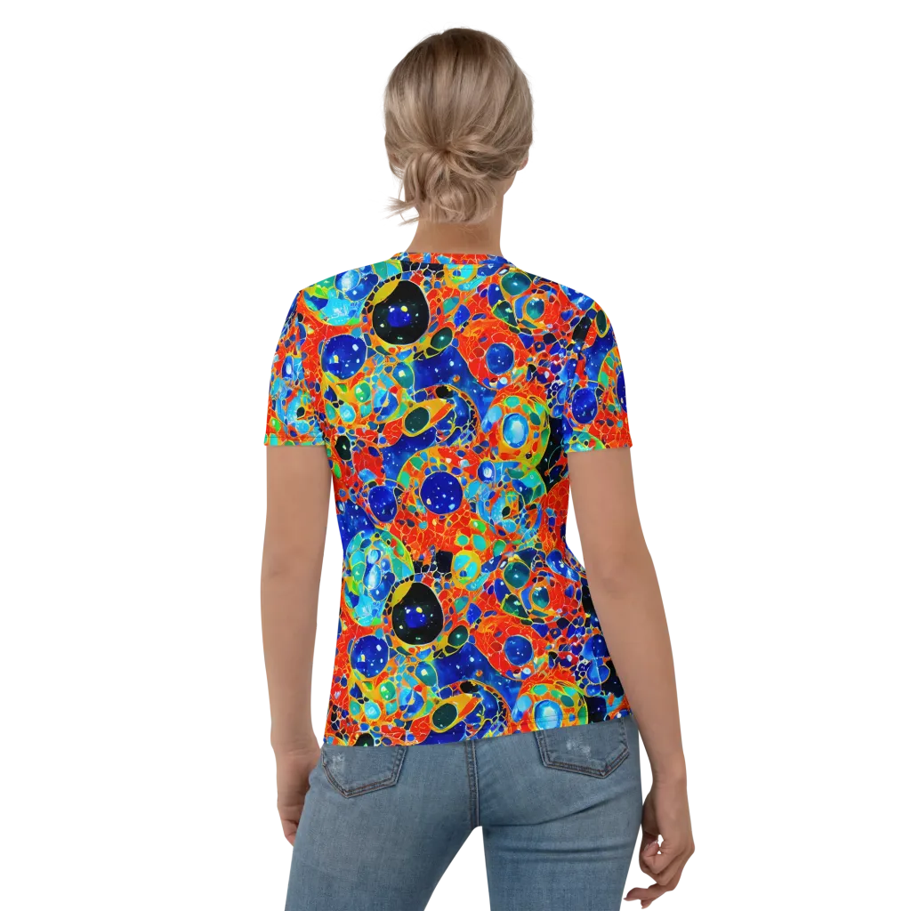 Galactic Glaze on Women's Crew Neck T-Shirt — Back