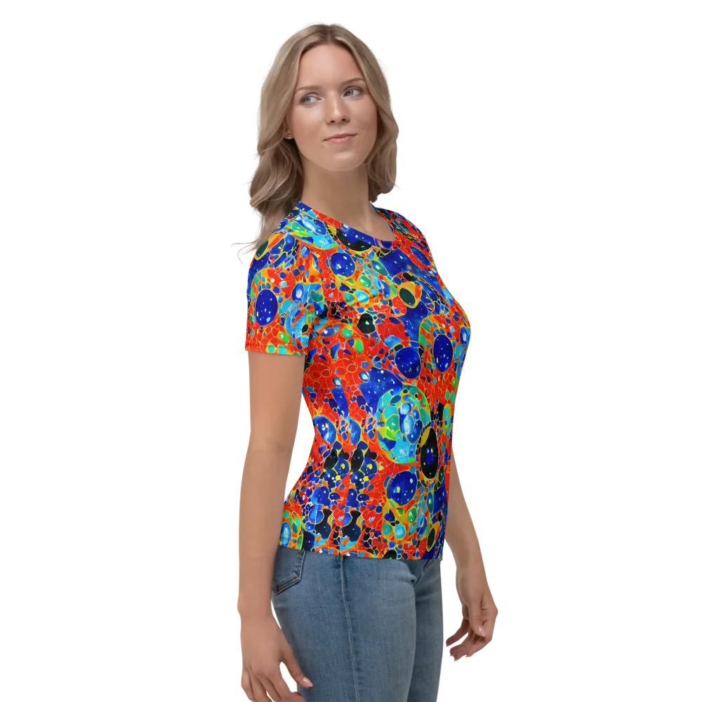 Galactic Glaze on Women's Crew Neck T-Shirt — Right