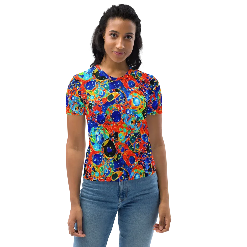 Galactic Glaze on Women's Crew Neck T-Shirt — Front