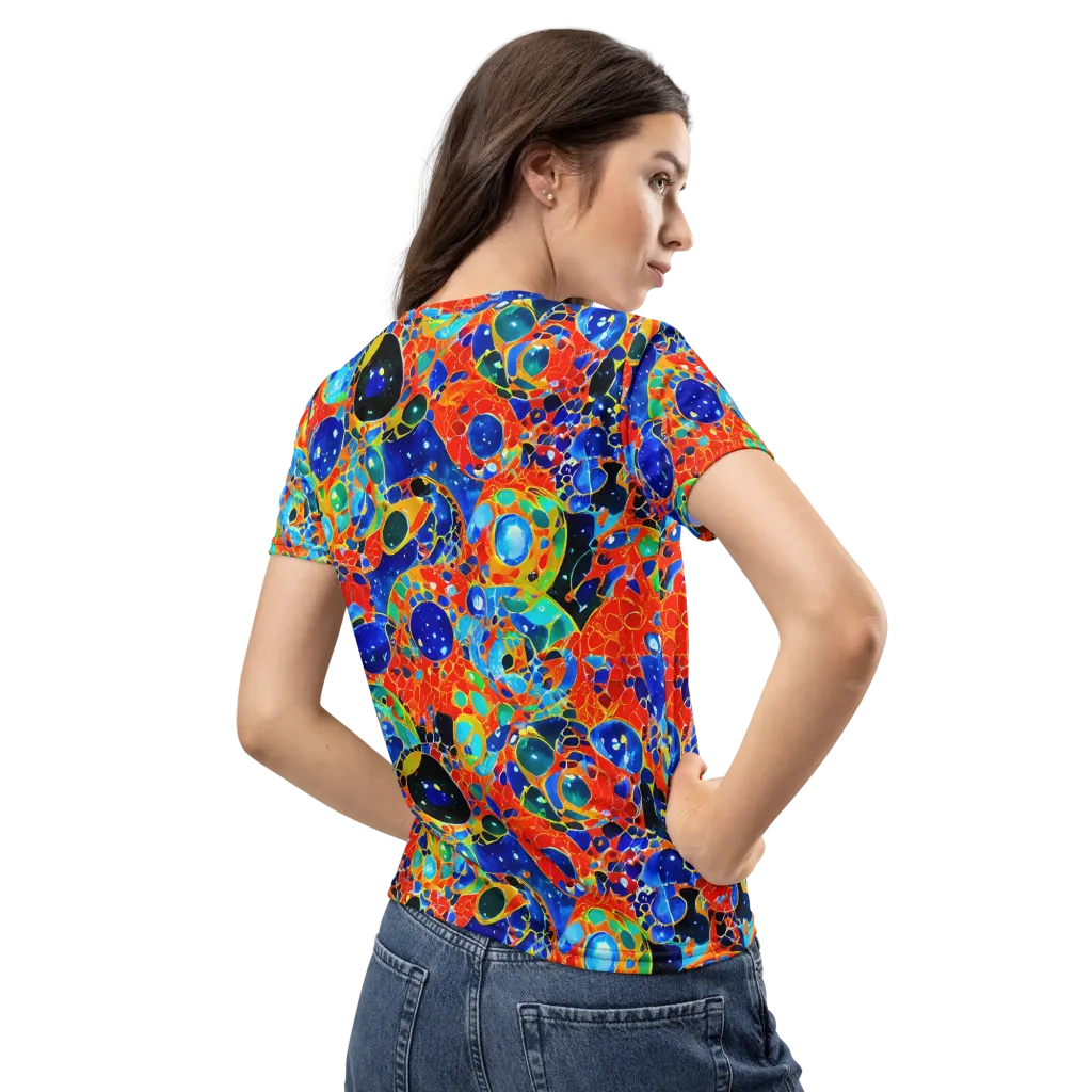 Galactic Glaze on Women's Crew Neck T-Shirt — Back