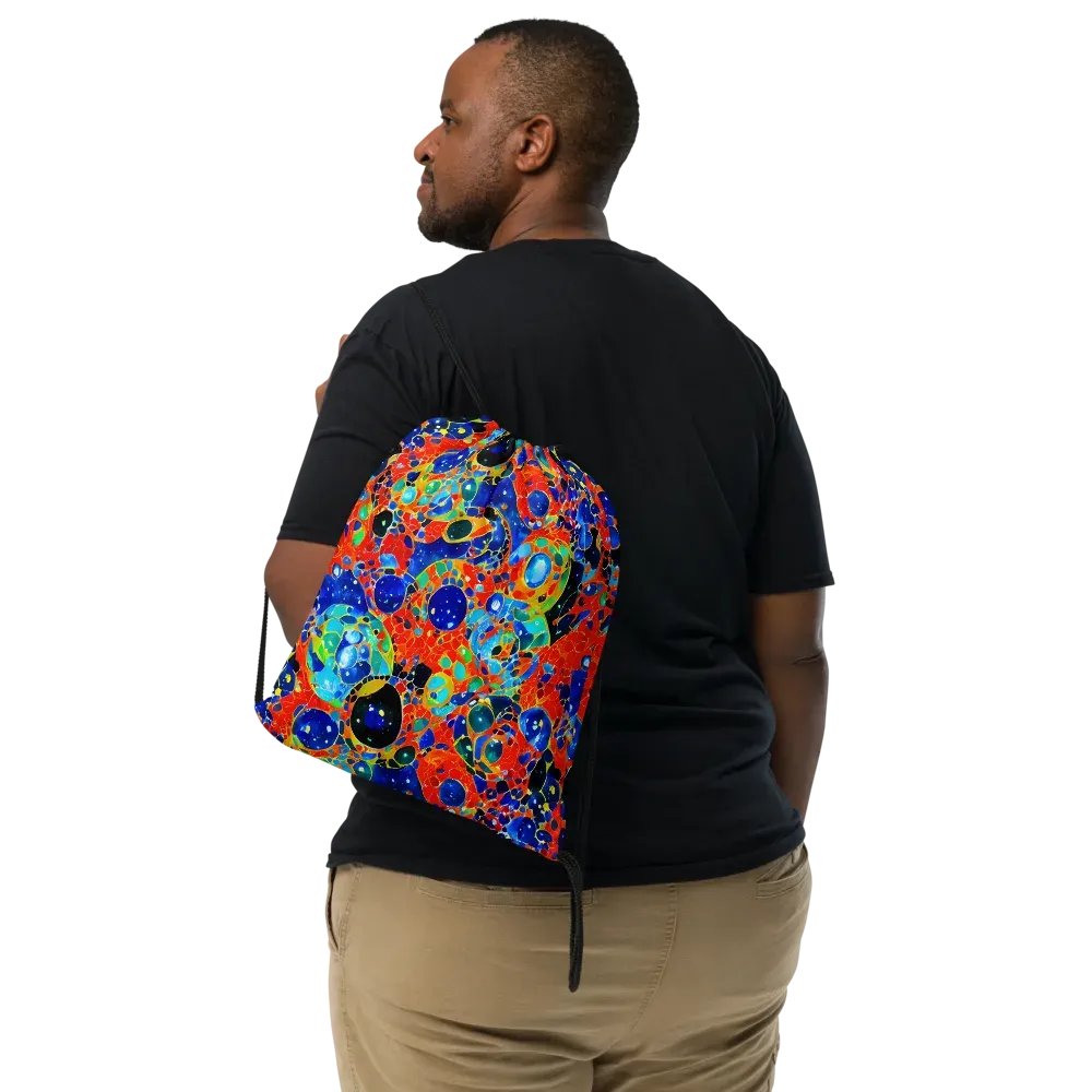 Galactic Glaze on Drawstring Bag — Front