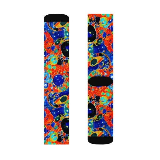 Galactic Glaze on a Socks