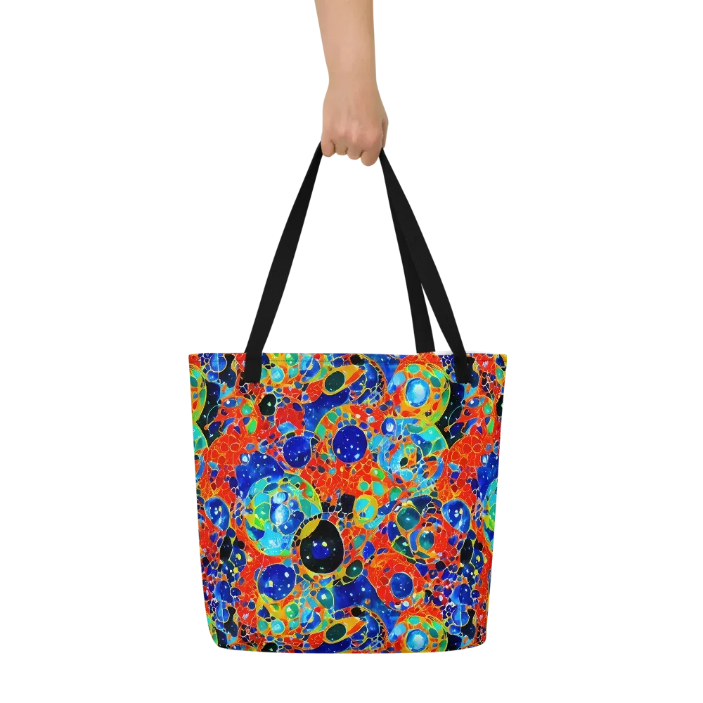 Galactic Glaze on Large Tote Bag W/ Pocket — Front