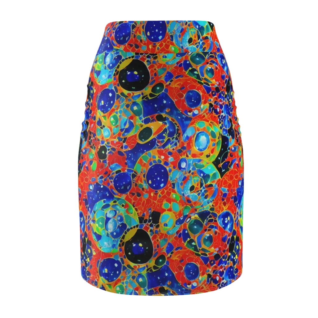 Galactic Glaze on Pencil Skirt — Back