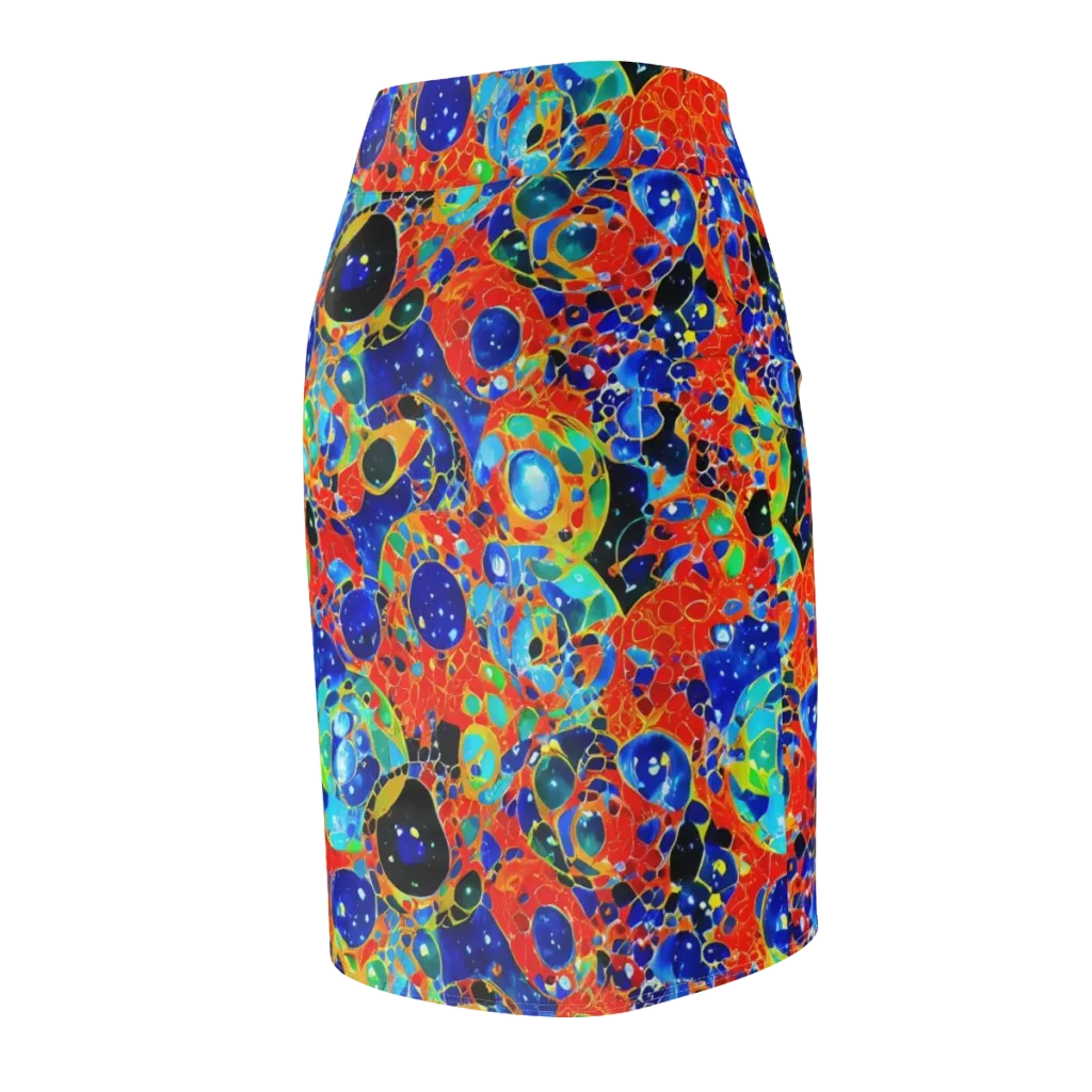 Galactic Glaze on Pencil Skirt — Back Side