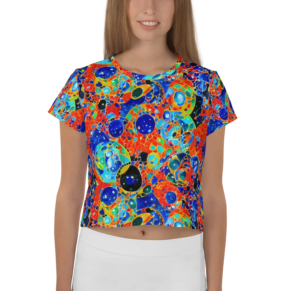 Galactic Glaze on Crop Tee — Front