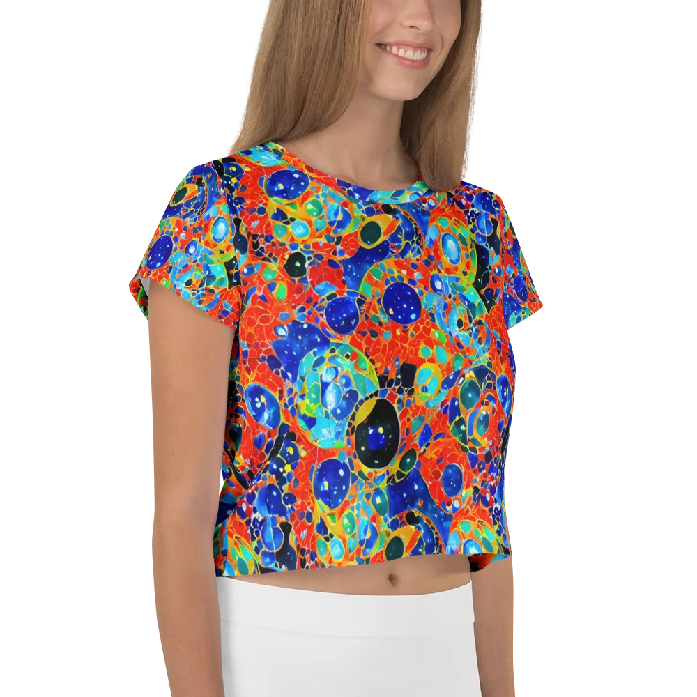 Galactic Glaze on Crop Tee — Right