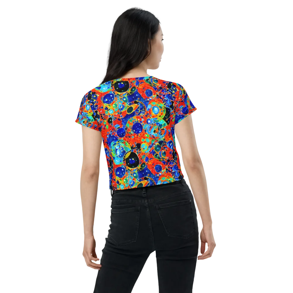 Galactic Glaze on Crop Tee — Back