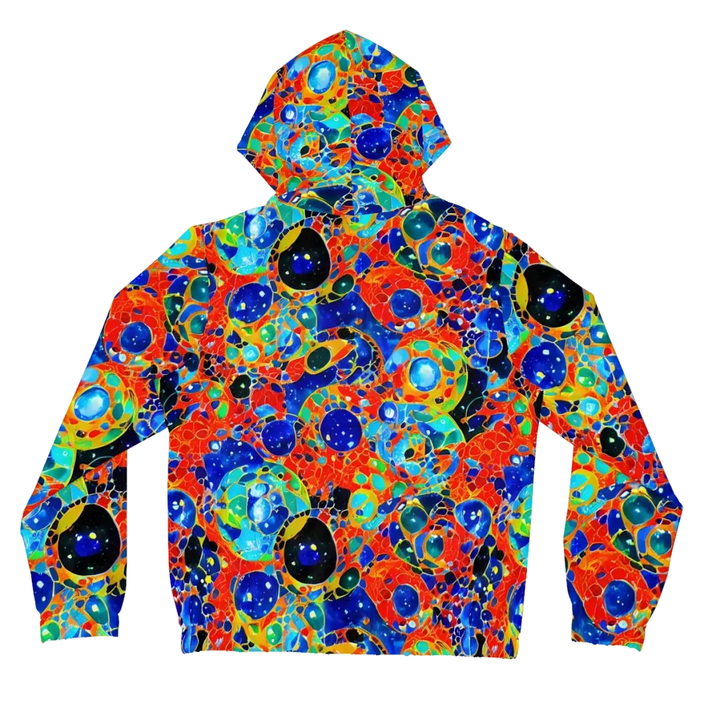Galactic Glaze on Women's Full-Zip Hoodie — Back