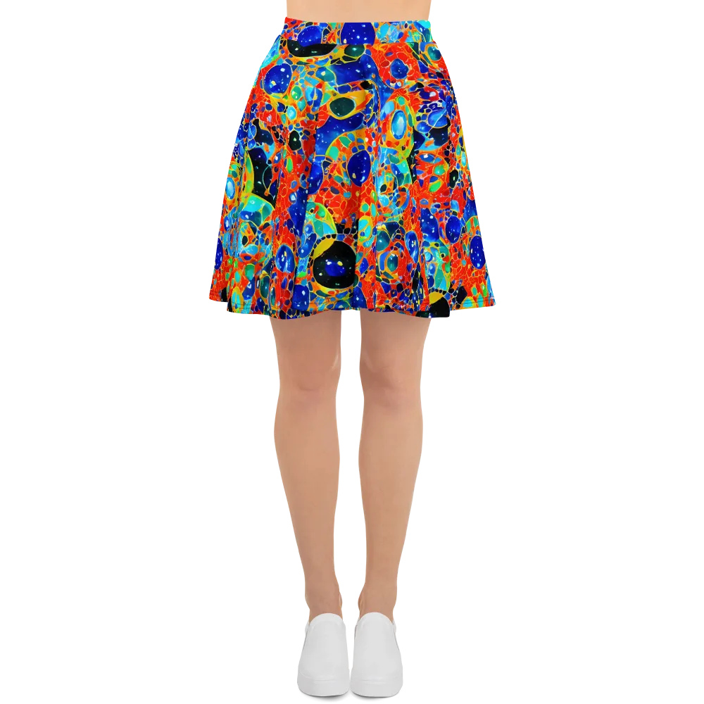 Galactic Glaze on Skater Skirt — Front