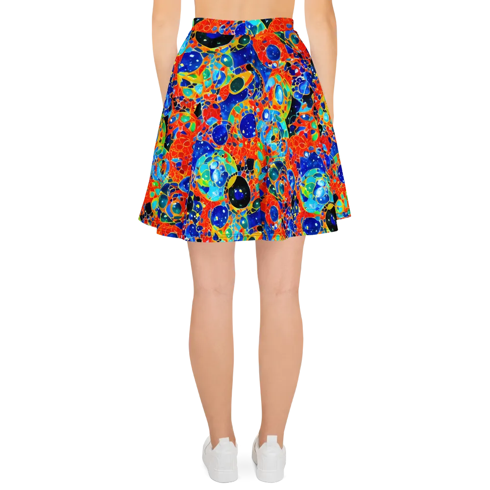 Galactic Glaze on Skater Skirt — Back