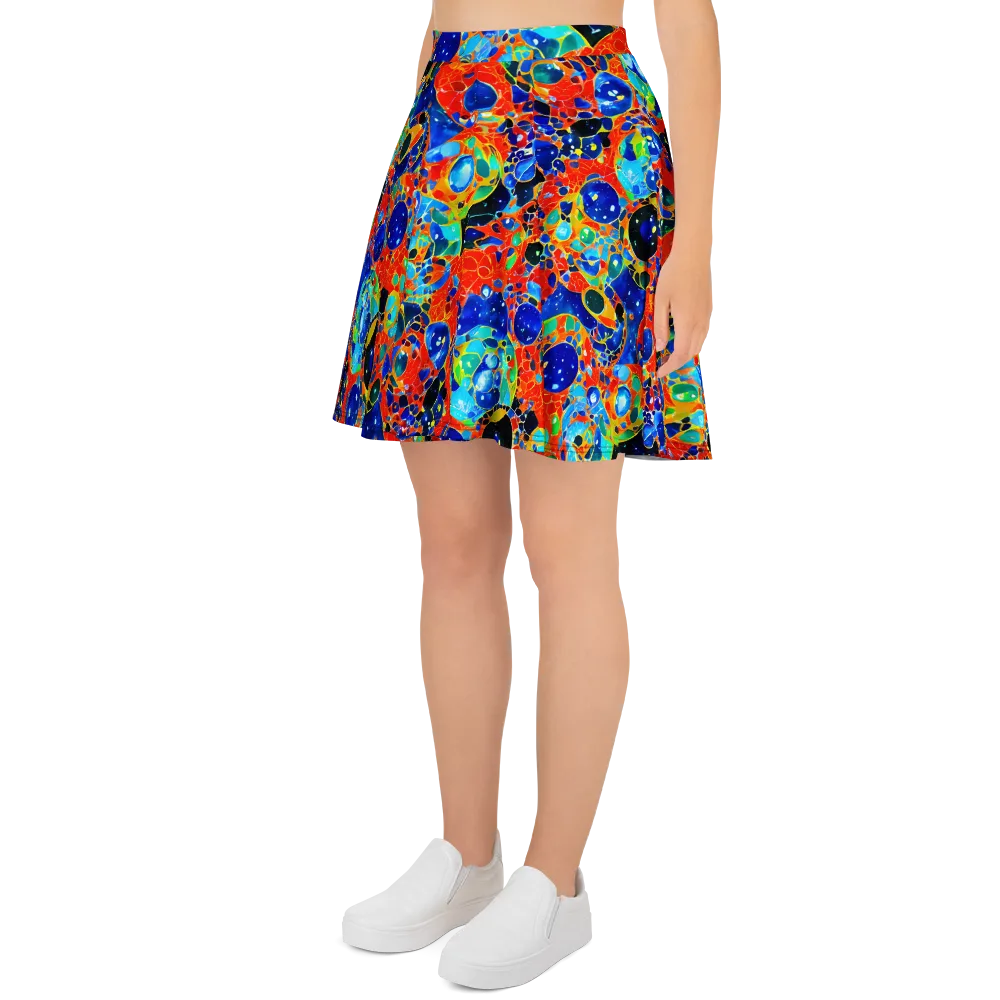 Galactic Glaze on Skater Skirt — Left