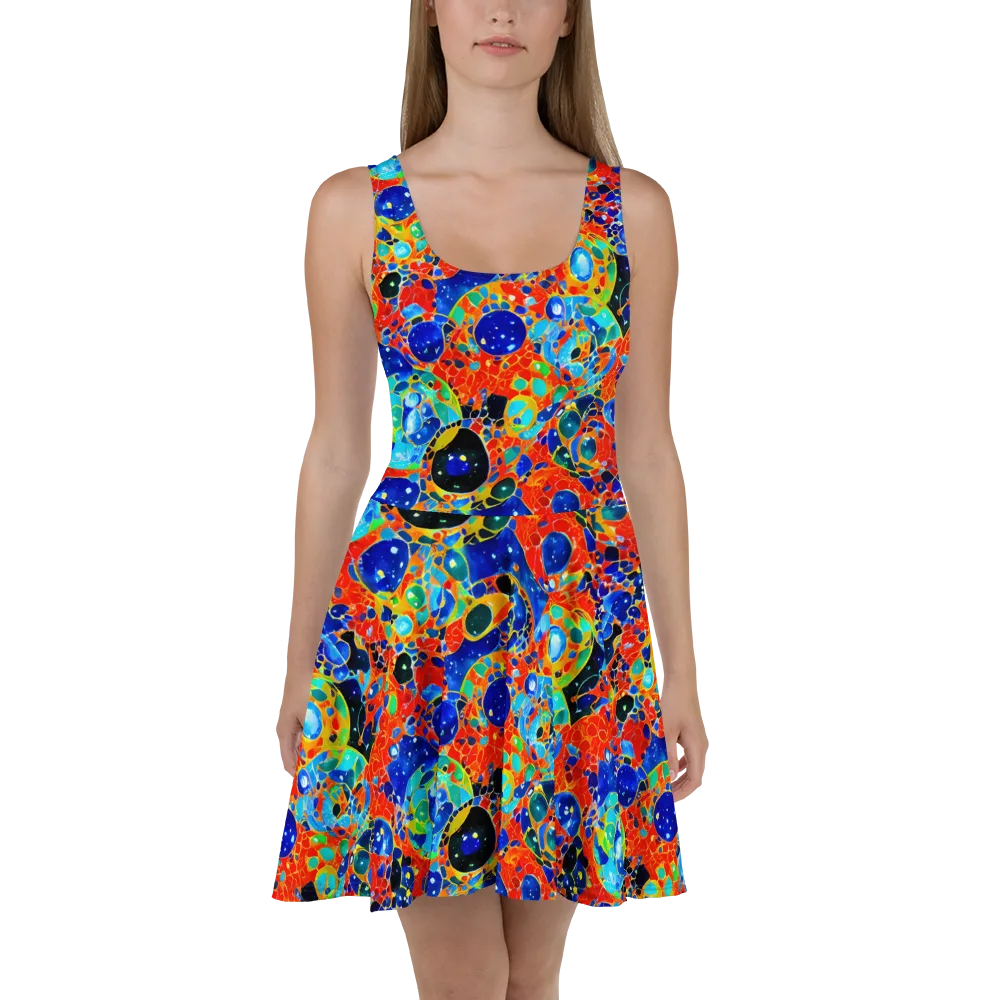 Galactic Glaze on Skater Dress — Front