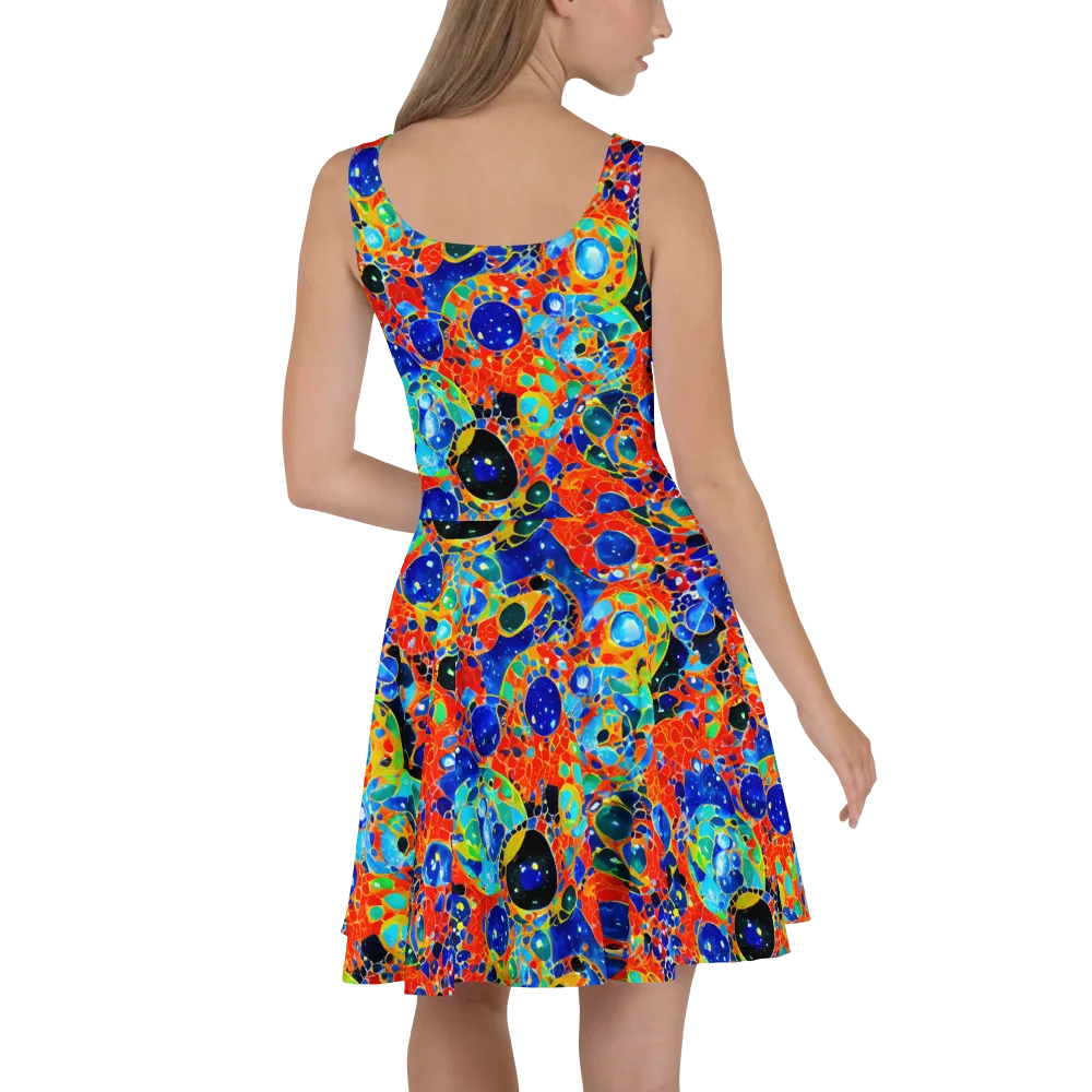 Galactic Glaze on Skater Dress — Back