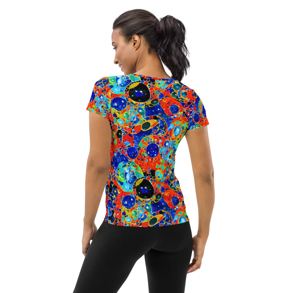 Galactic Glaze on Women's Athletic T-Shirt — Back