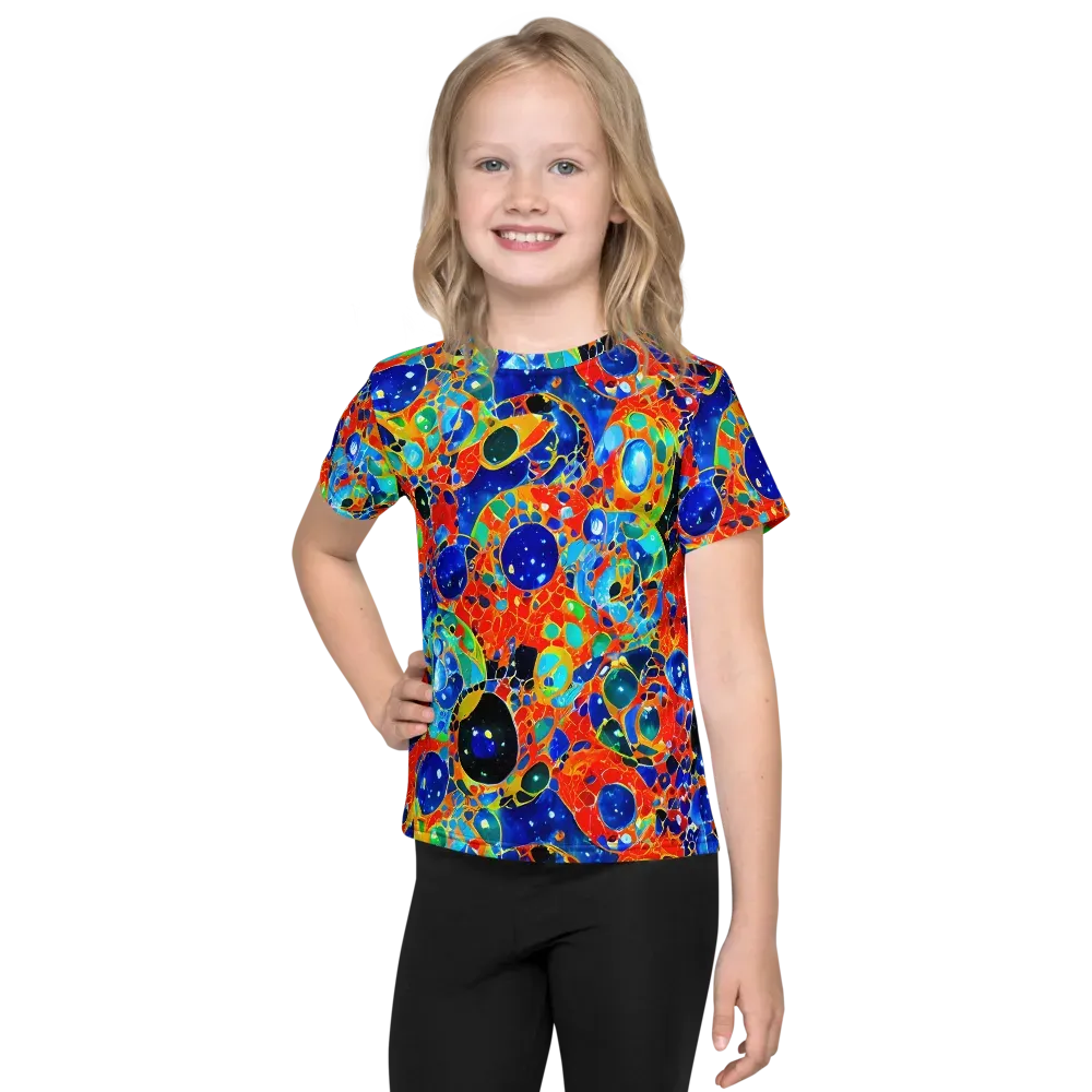 Galactic Glaze on Kids Crew Neck T-Shirt — Front